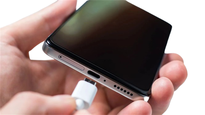 Troca de conector de carga de celular
